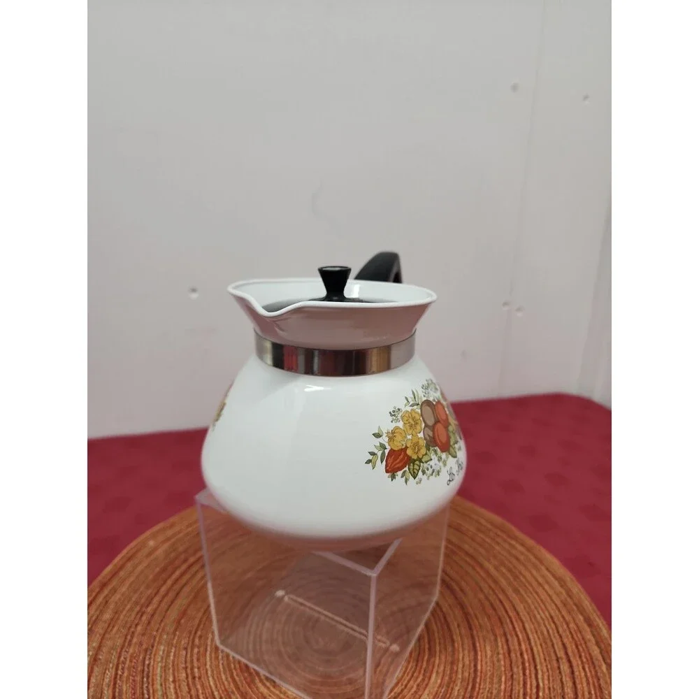 VTG 1970sCorningWare Spice Of Life Le Thè 6 Cup Teapot W Lid P-104-8 Grannycore
